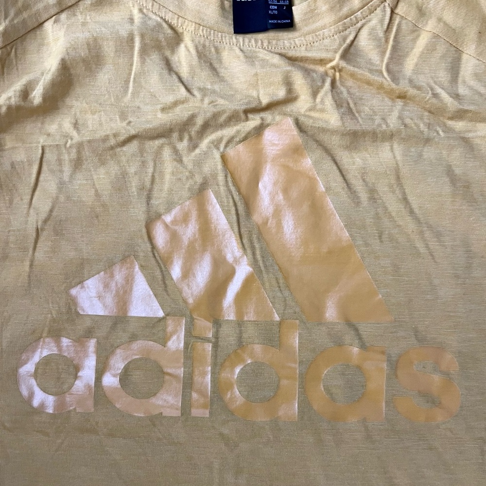 Womens ADIDAS yellow tank top sz XL looks like new so I’ll say euc